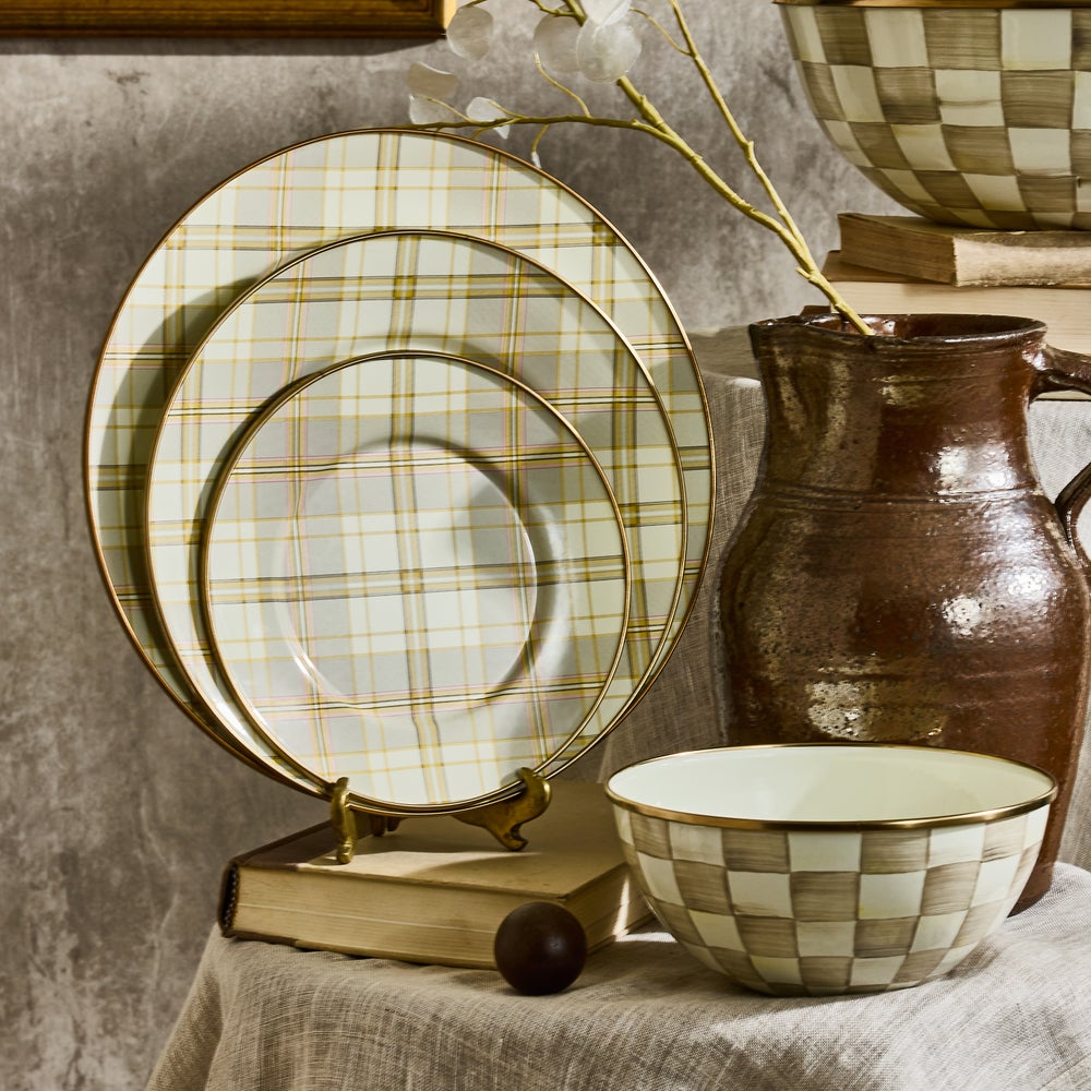 Latte Tartan Dinnerware