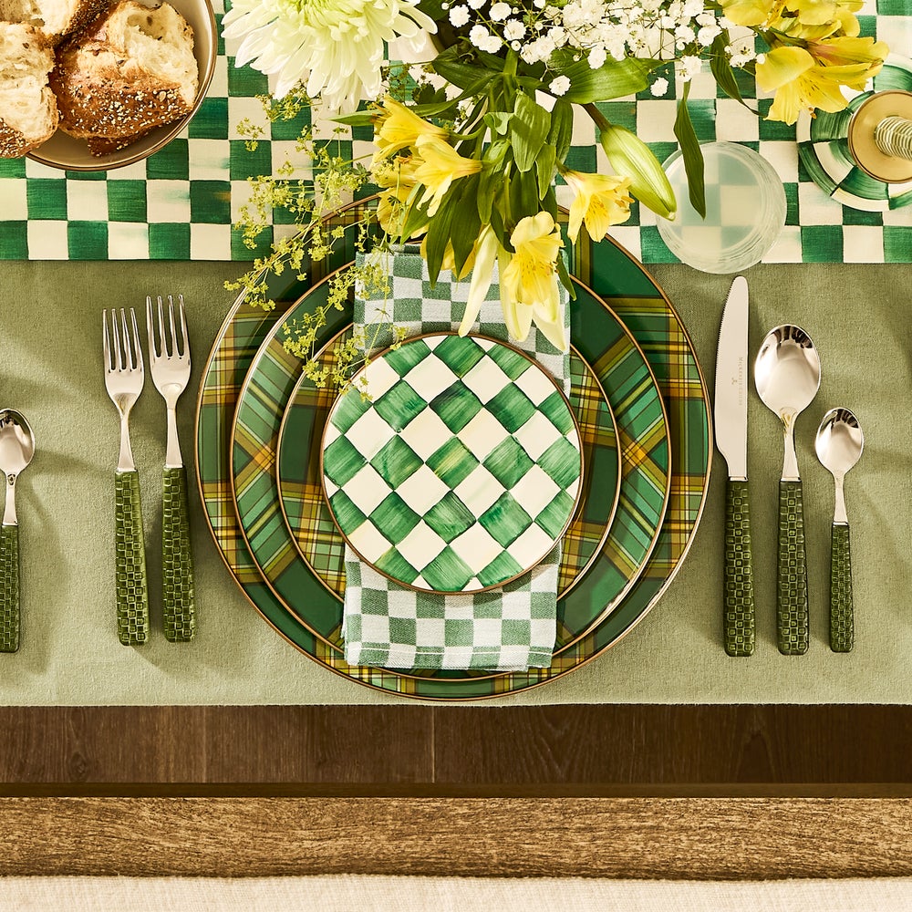 Tartan Green Dinnerware