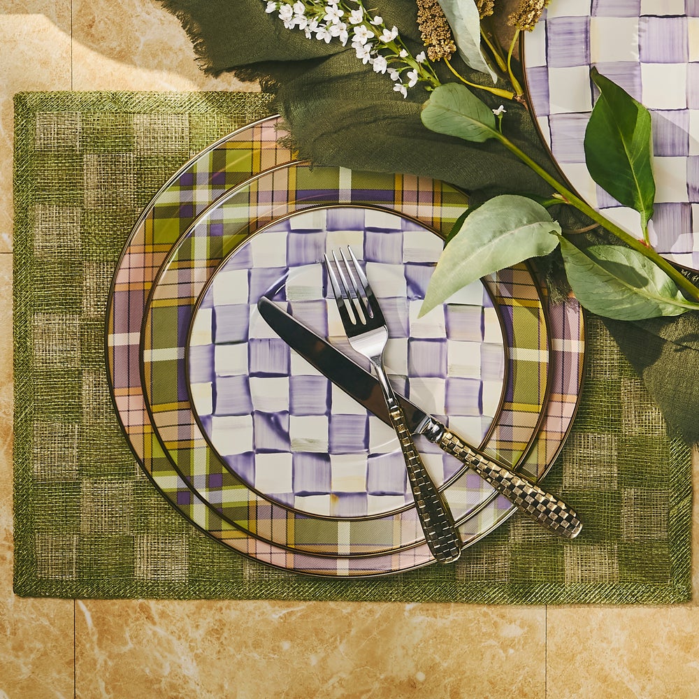 Tartan Violet Dinnerware