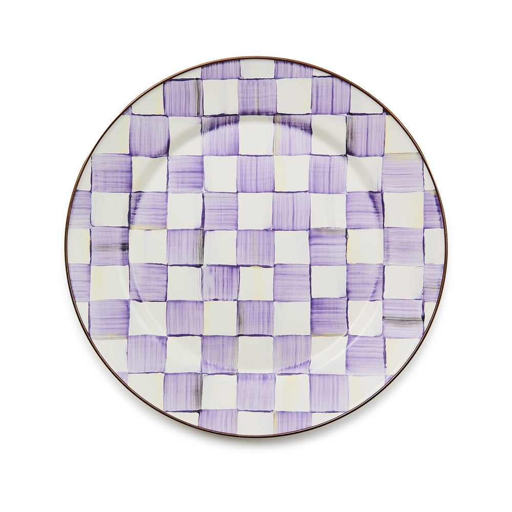 Violet Check Dinnerware