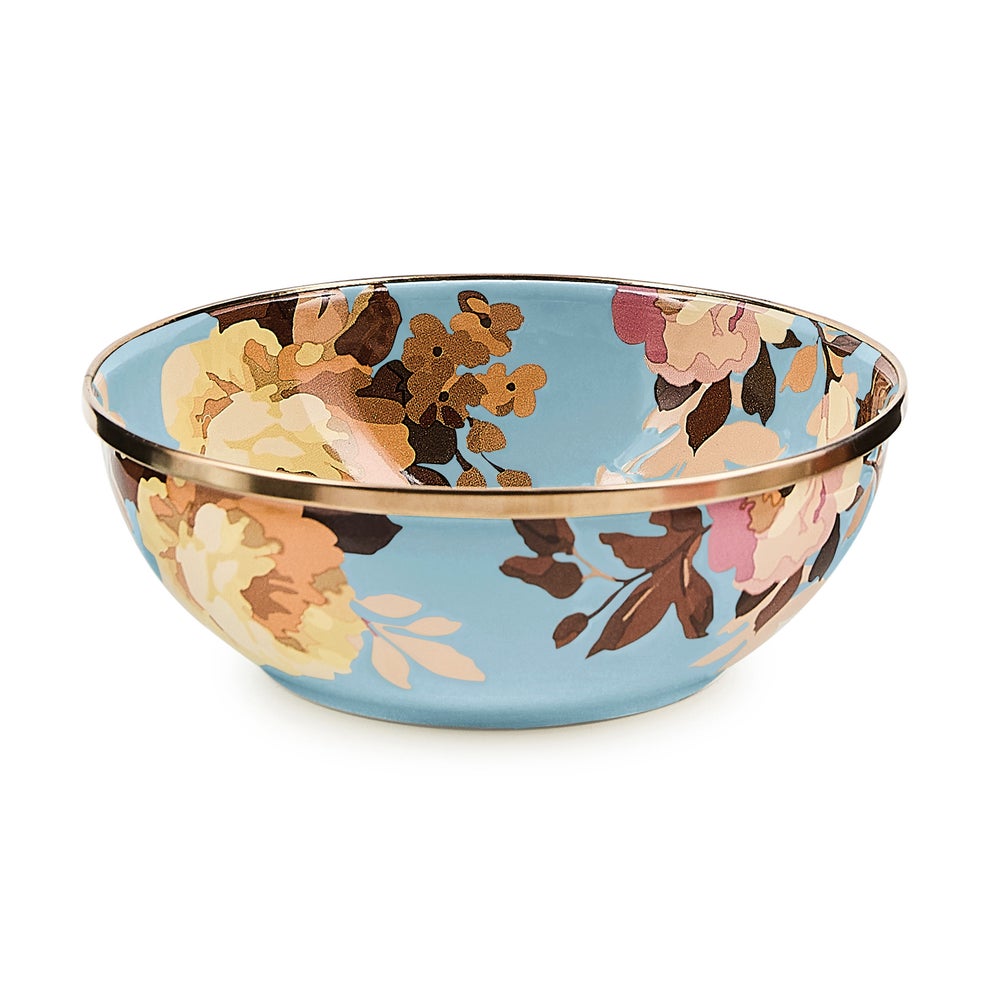 Wild Rose Slate Enamel Everyday Bowl