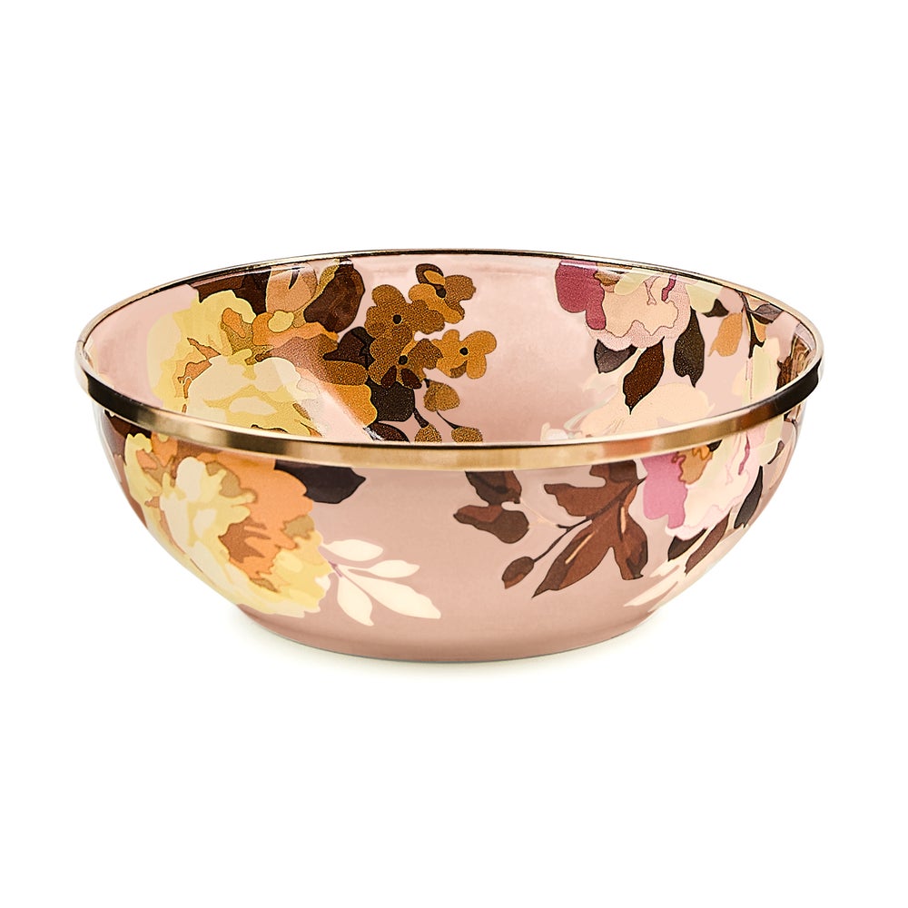 Wild Rose Mauve Enamel Everyday Bowl