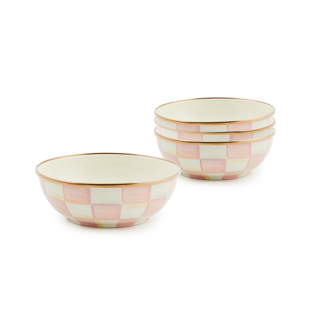 Enamel Everyday Bowls, Set of 4