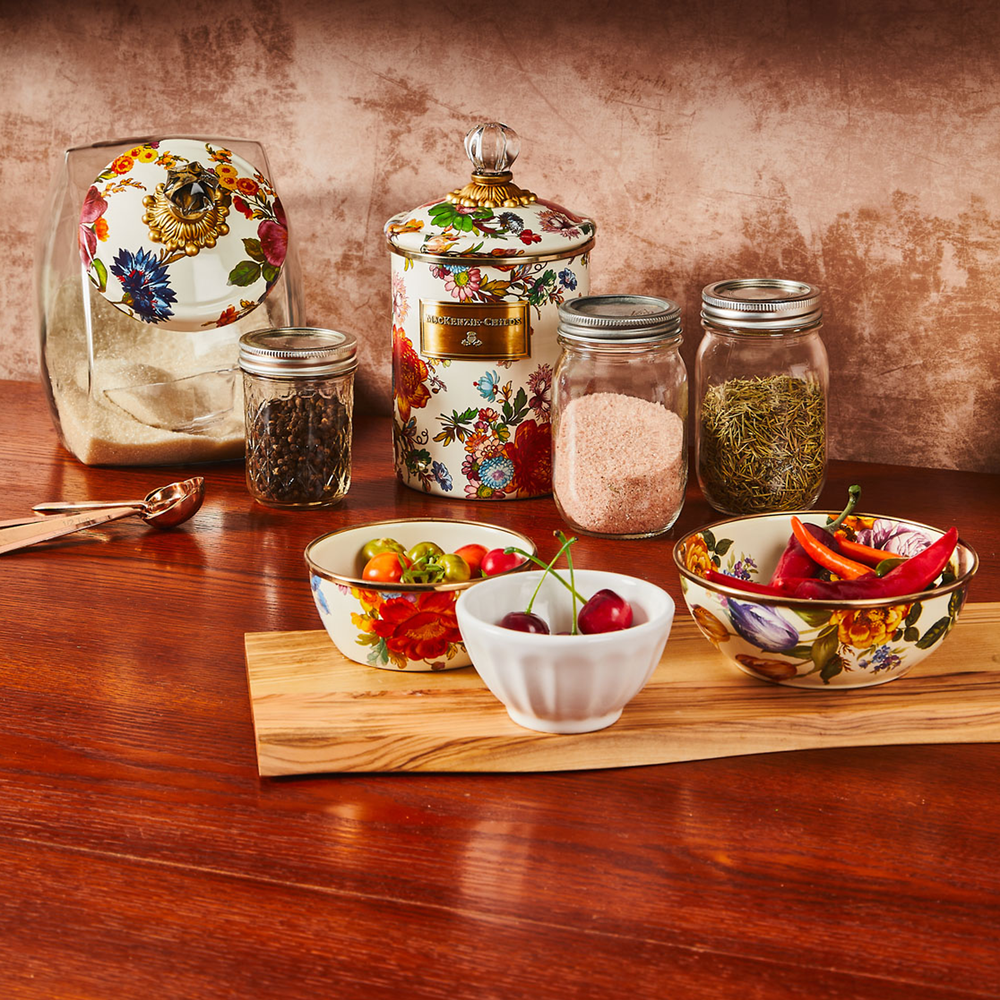 White Flower Market Everyday Bowl