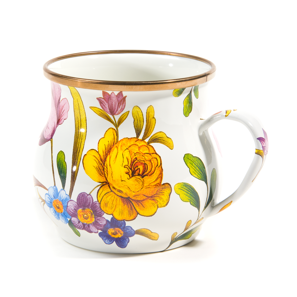 Floral Enamel Mug