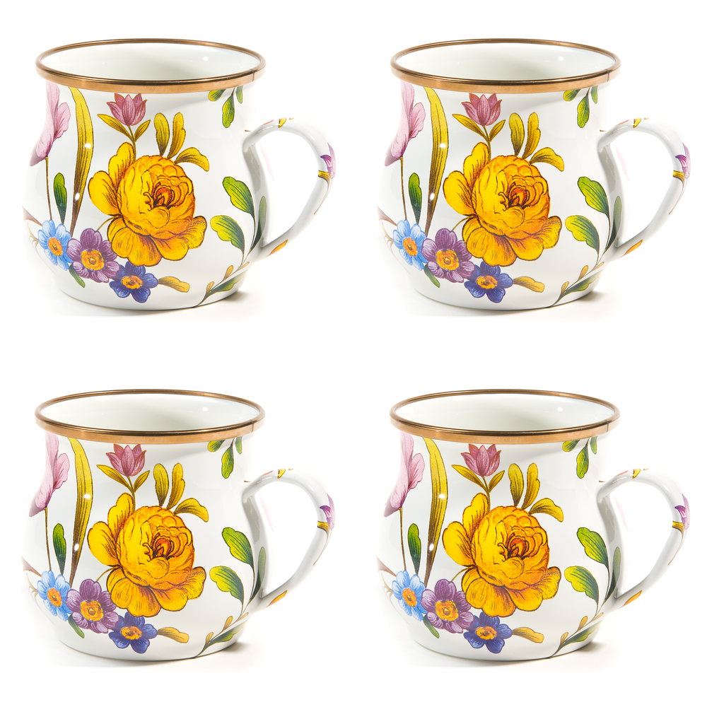 Floral Enamel Mug