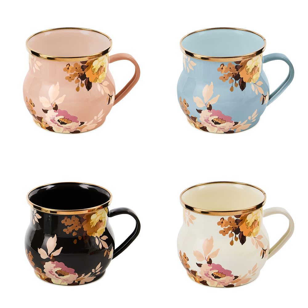 Floral Enamel Mug