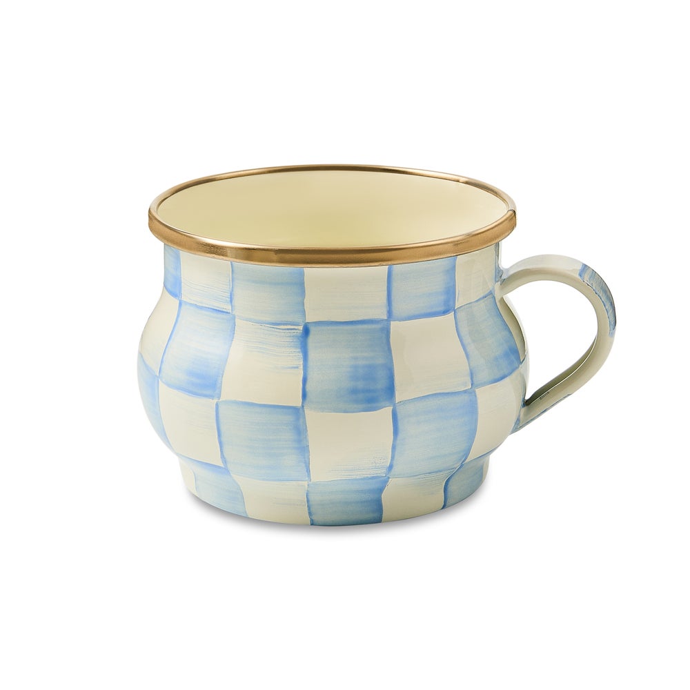 Enamel Teacup & Saucer