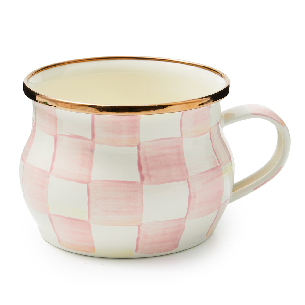 Enamel Teacup & Saucer