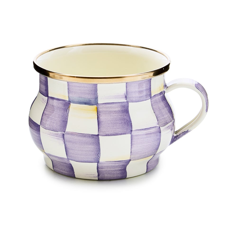 Enamel Teacup & Saucer