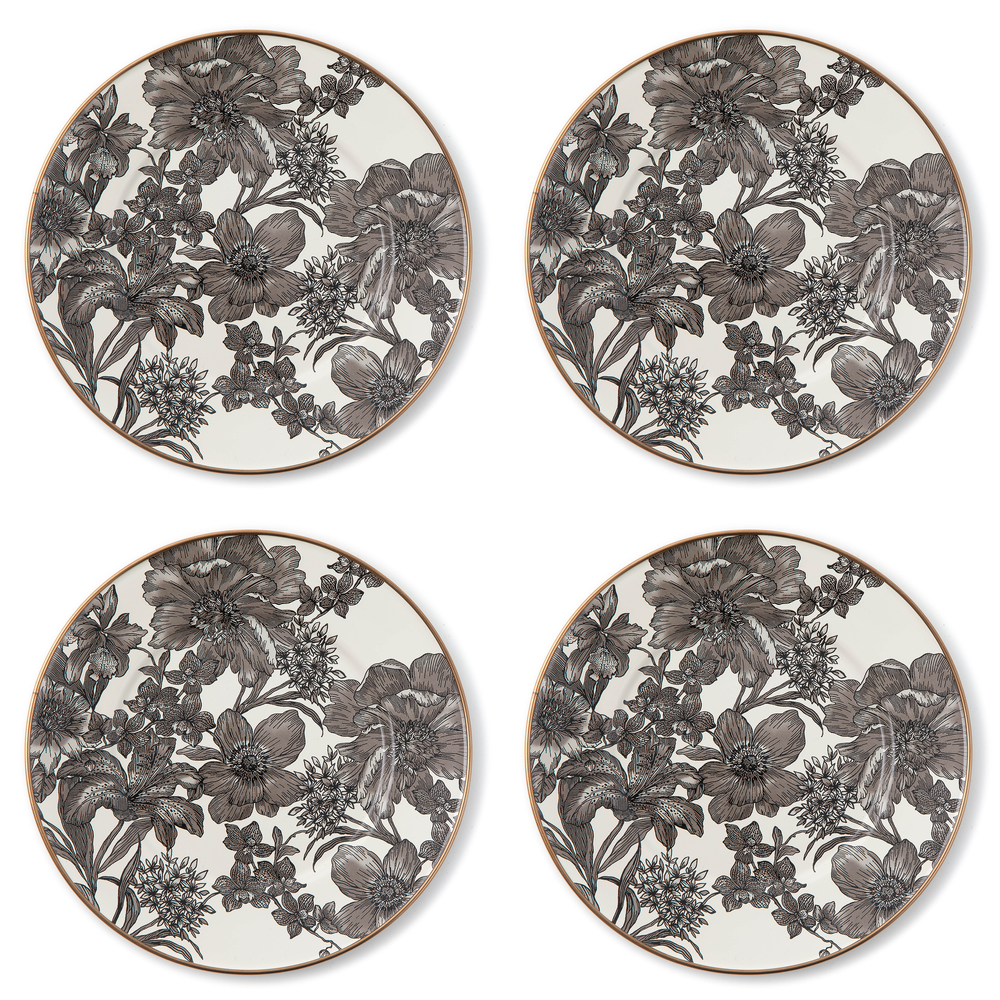 English Garden Dinnerware, Set of 4