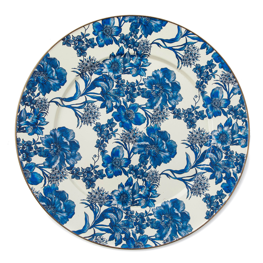 Floral Enamel Serving Platter