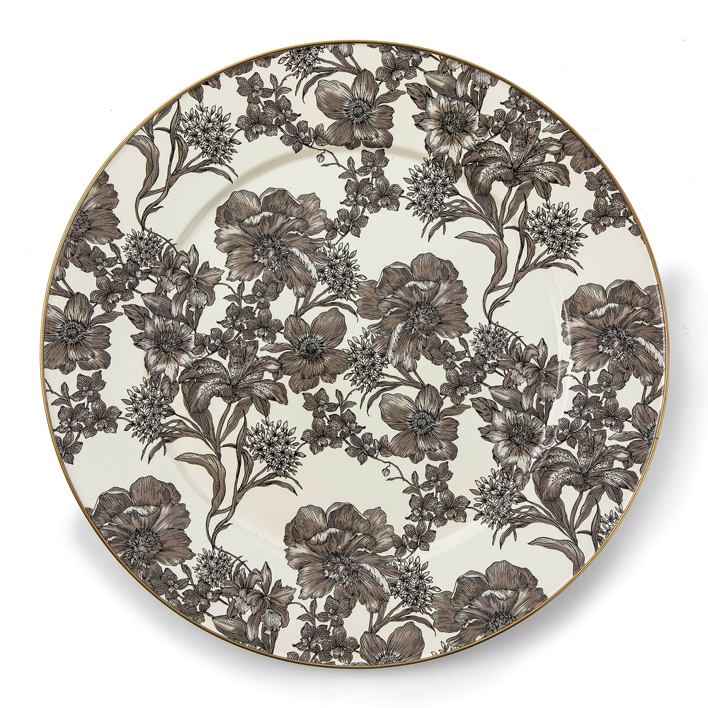 Floral Enamel Serving Platter