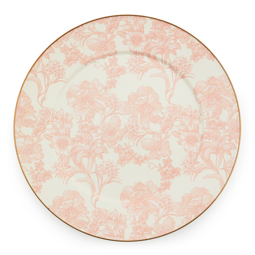 Floral Enamel Serving Platter