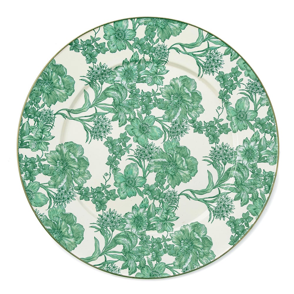 Floral Enamel Serving Platter