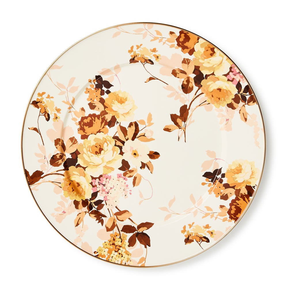 Floral Enamel Serving Platter