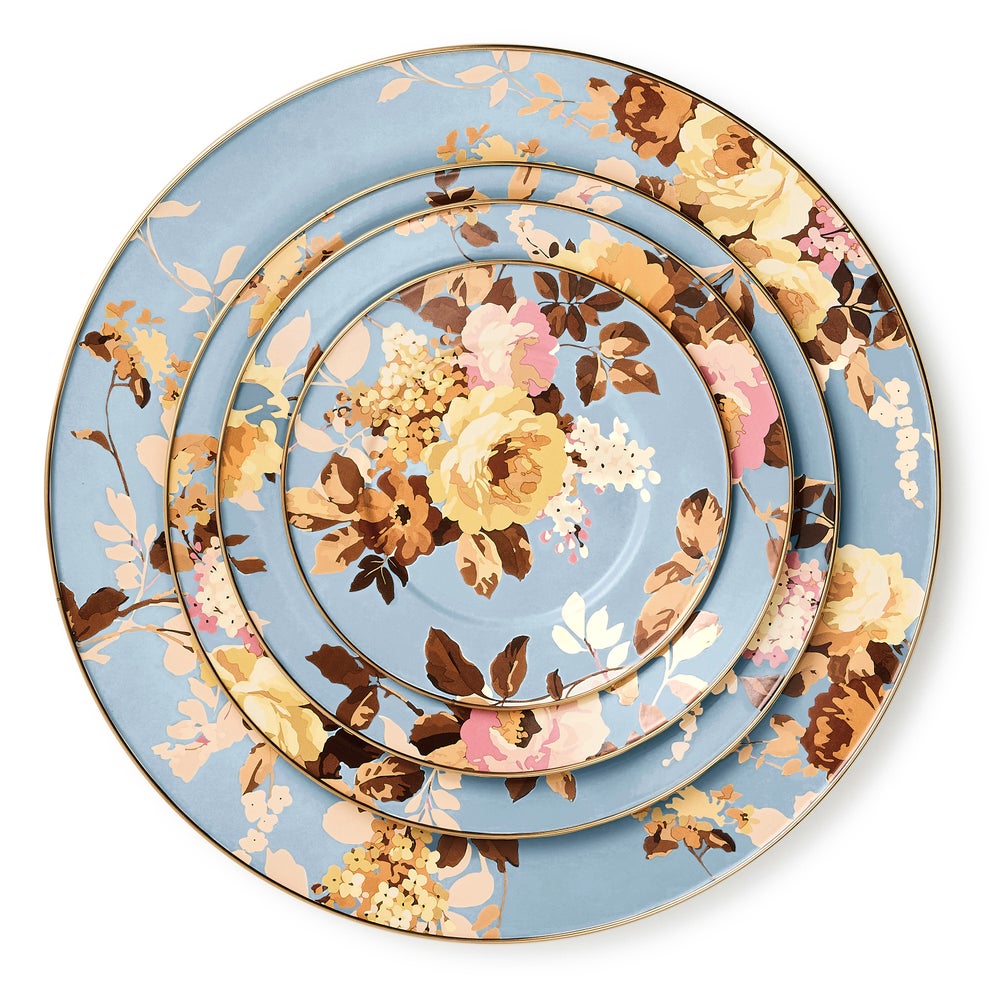 Floral Enamel Serving Platter