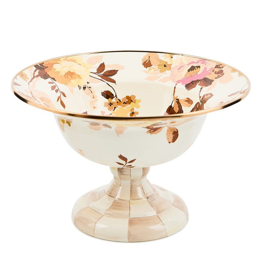 Floral Enamel Compote