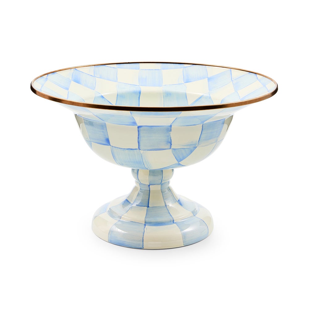 Check Enamel Compote