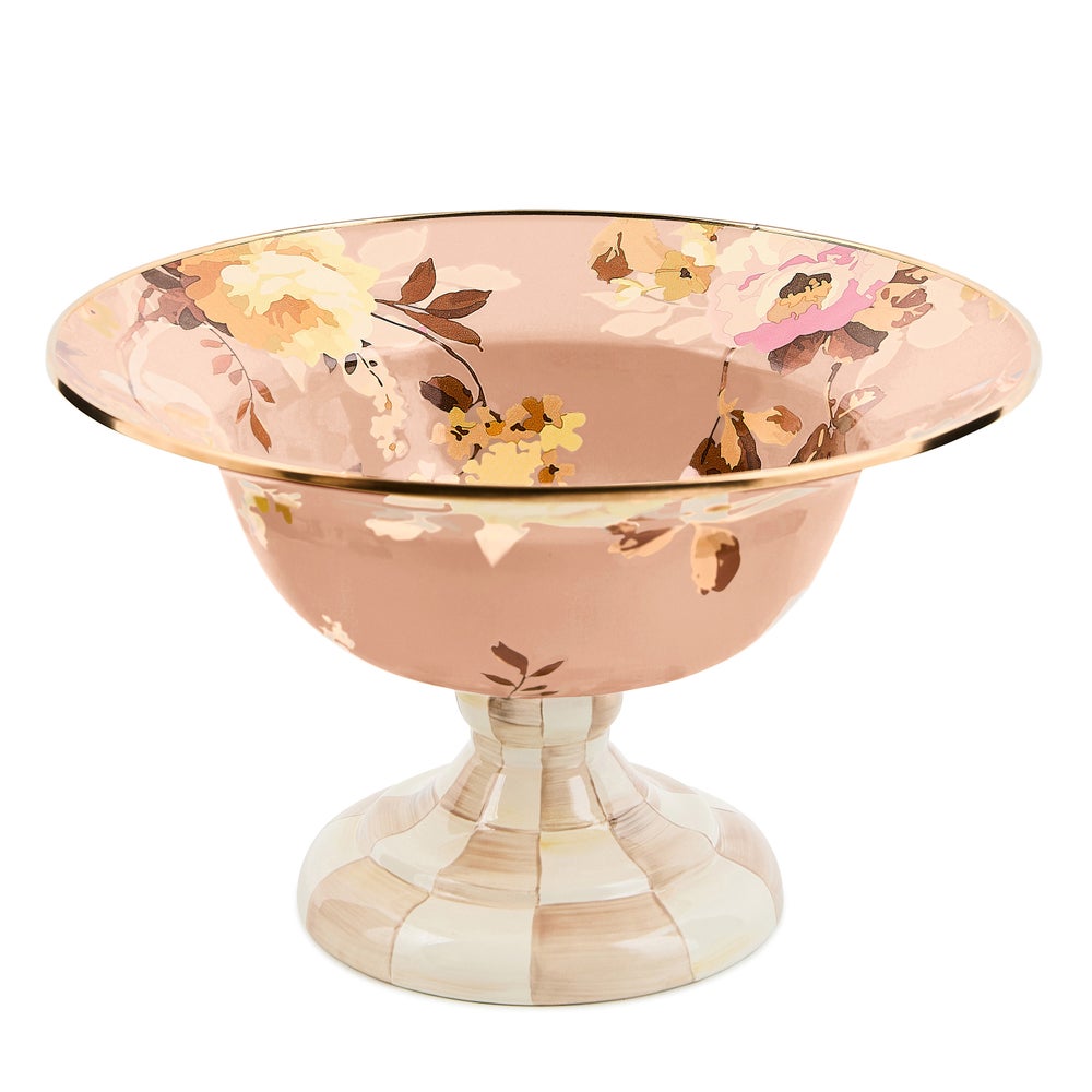 Floral Enamel Compote