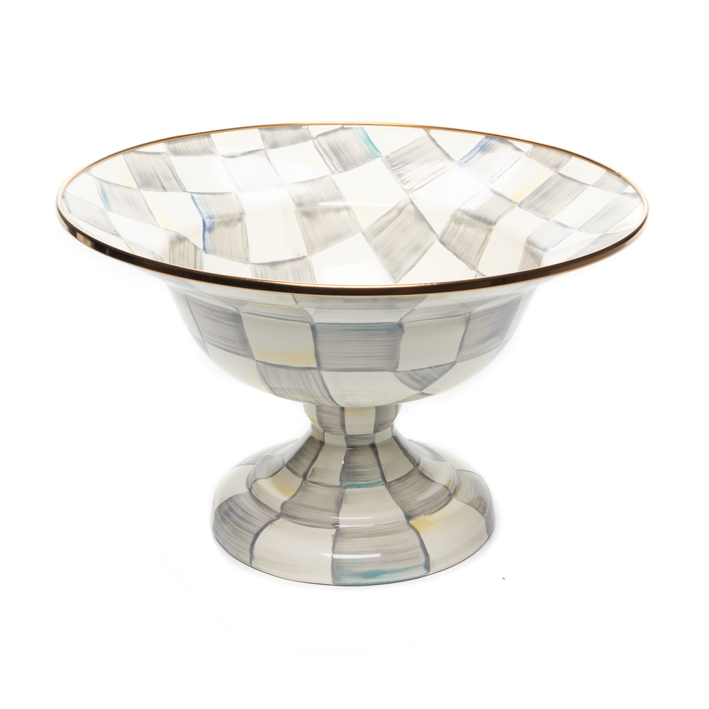 Check Enamel Compote