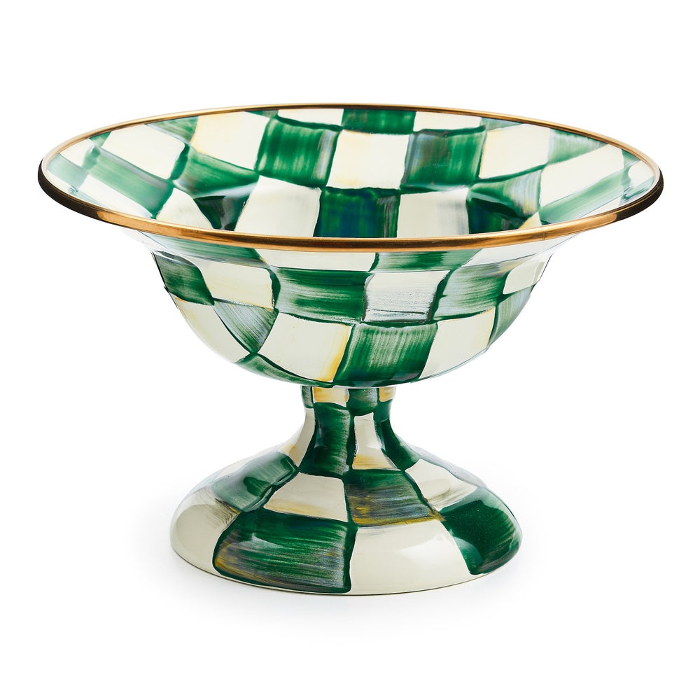 Check Enamel Compote