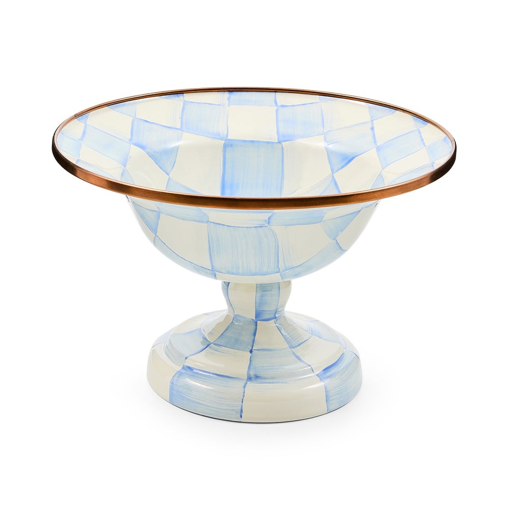 Check Enamel Compote
