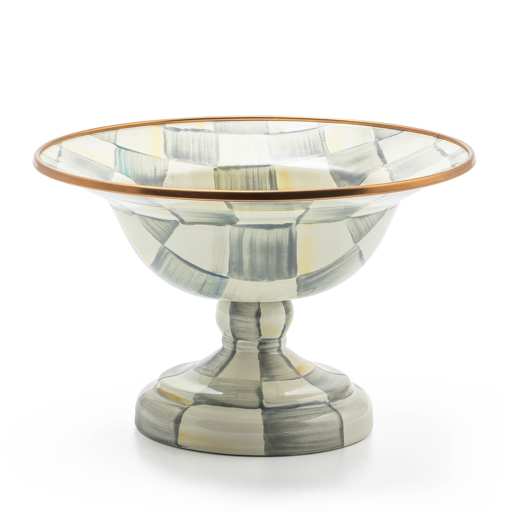 Check Enamel Compote