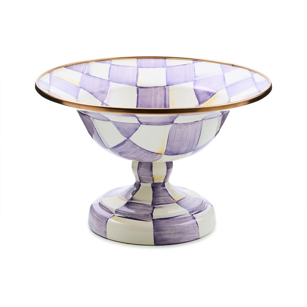 Check Enamel Compote
