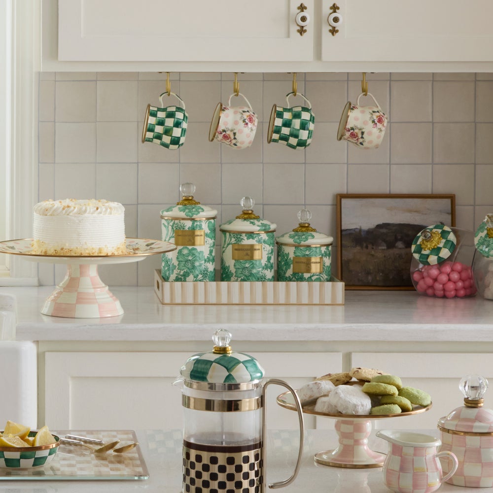 Emerald English Garden Canisters