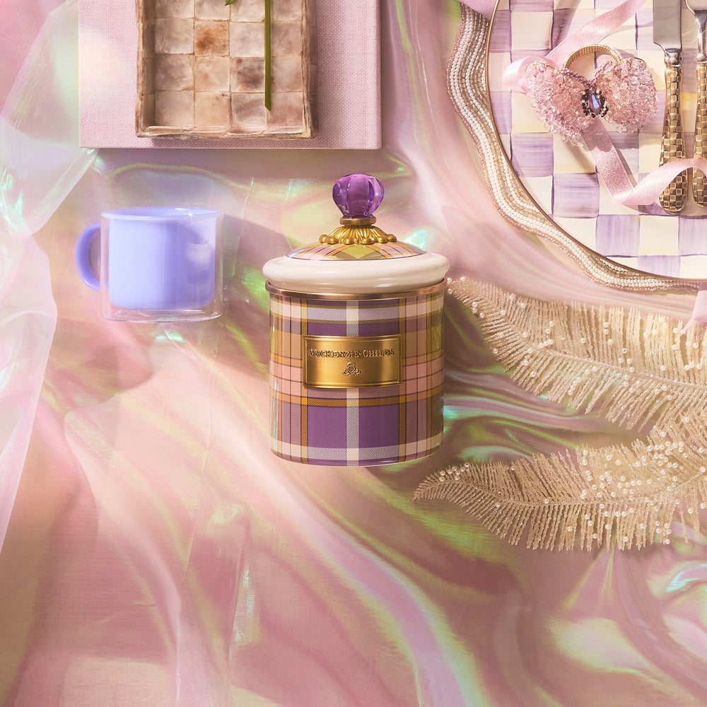 Tartan Violet Canisters