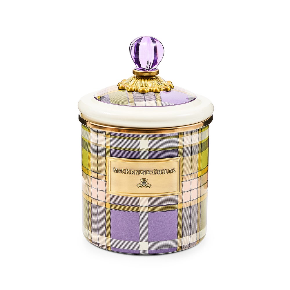 Tartan Violet Canisters