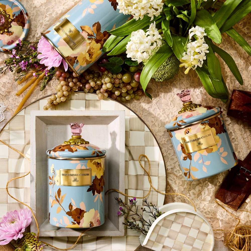 Wild Rose Slate Canisters