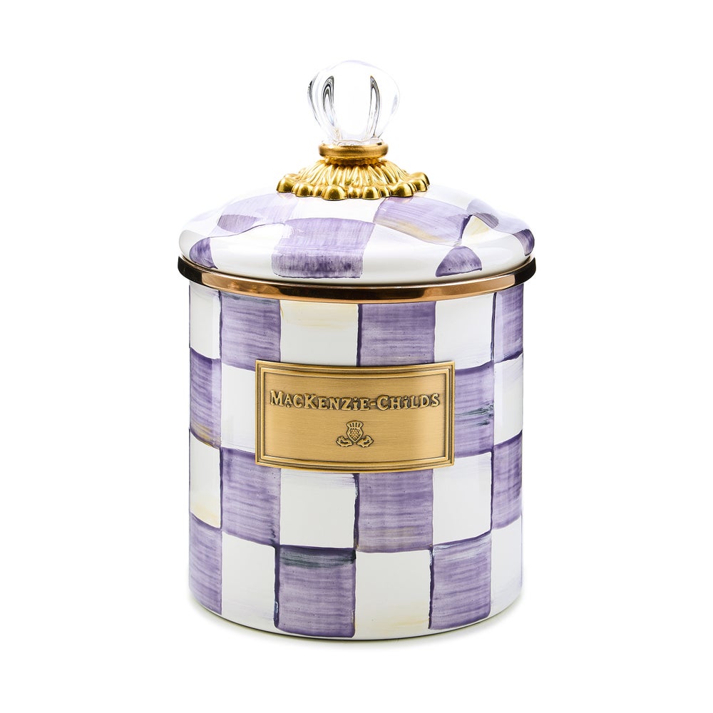 Violet Check Canisters