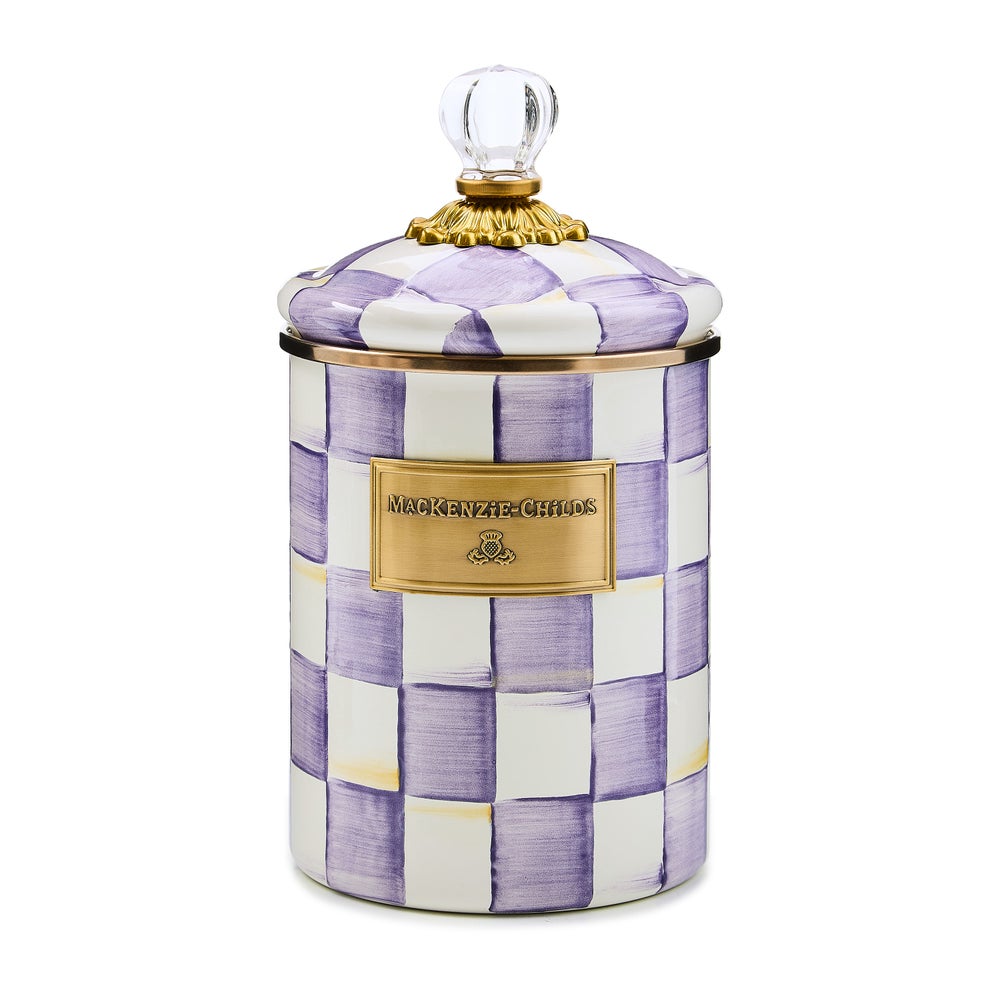 Violet Check Canisters
