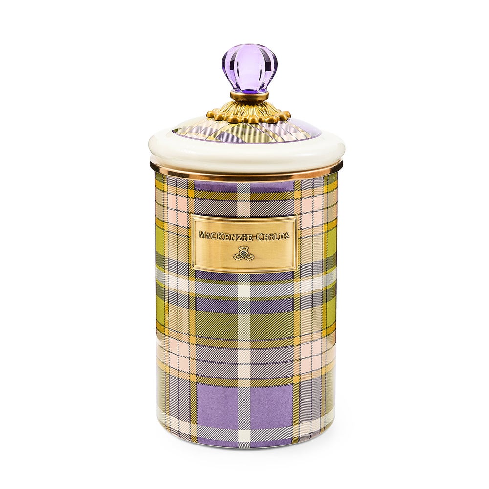 Tartan Violet Canisters