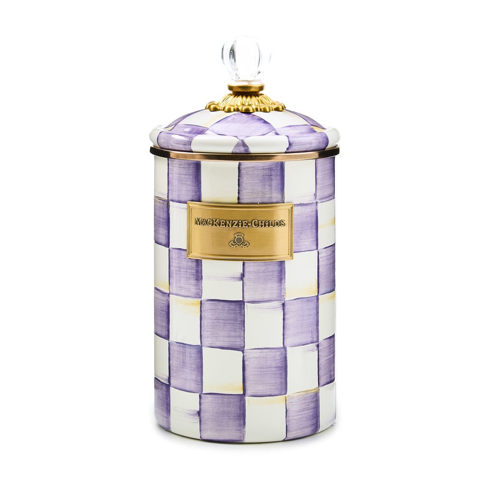 Violet Check Canisters