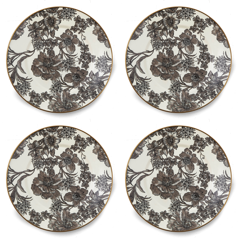 English Garden Dinnerware, Set of 4