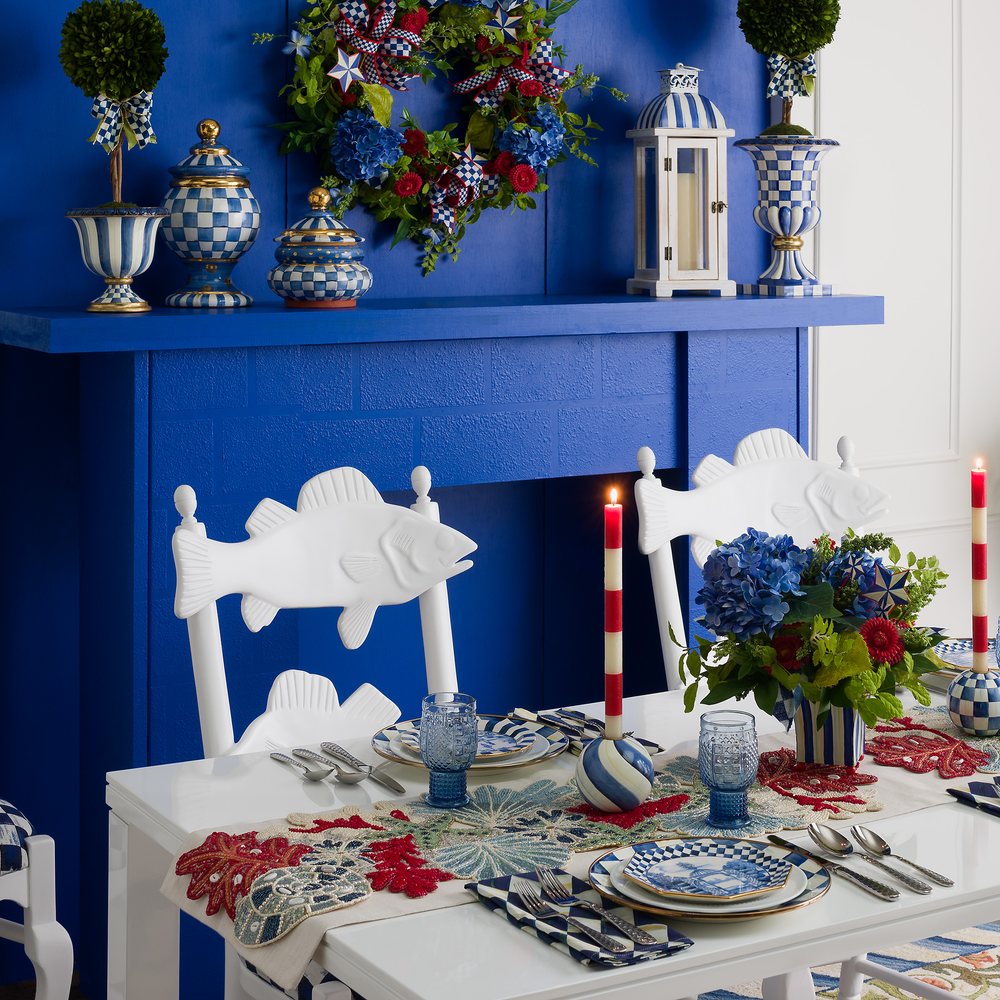 Royal Check Enamel Dinnerware