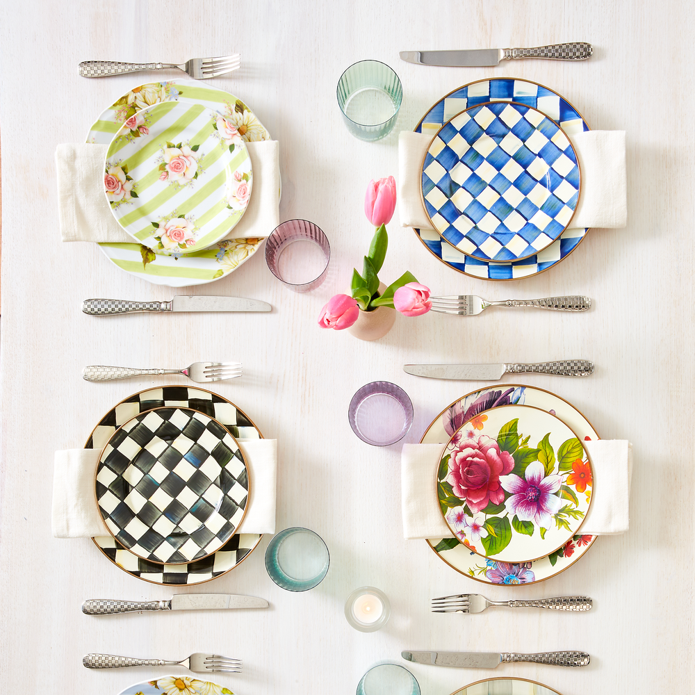 Royal Check Enamel Dinnerware