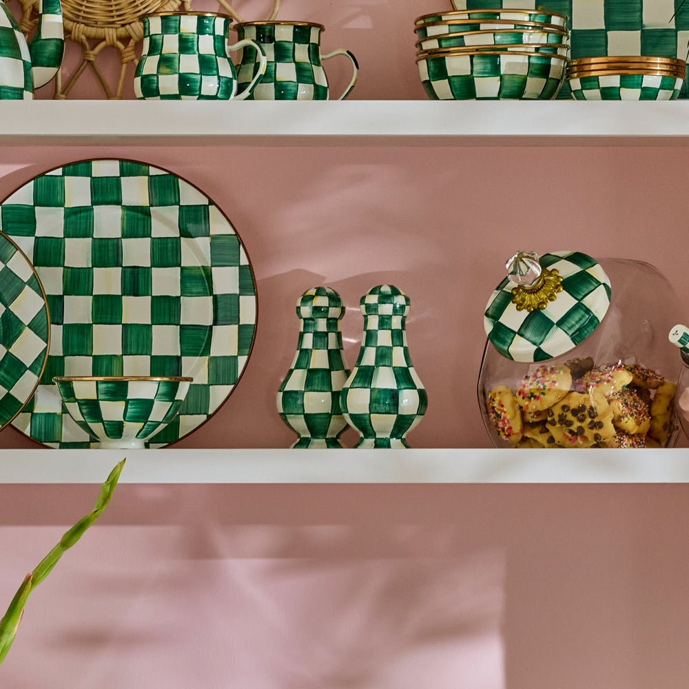 Enamel Salt & Pepper Shakers