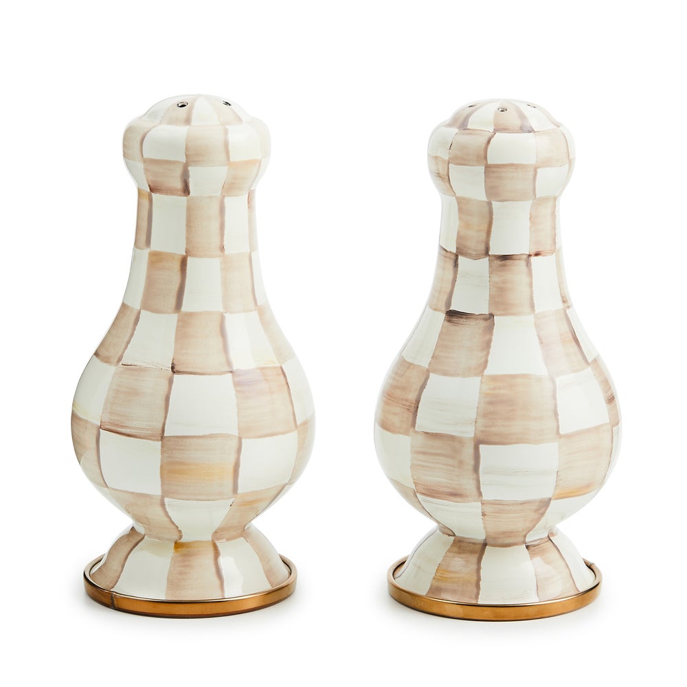 Enamel Salt & Pepper Shakers