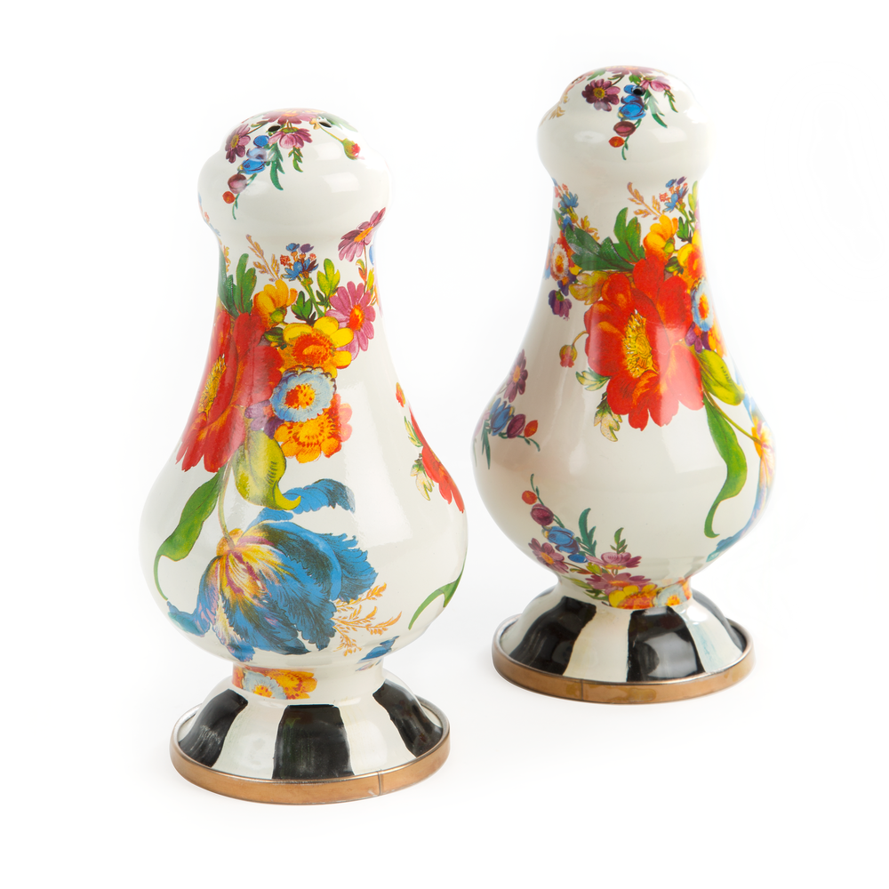 Enamel Salt & Pepper Shakers