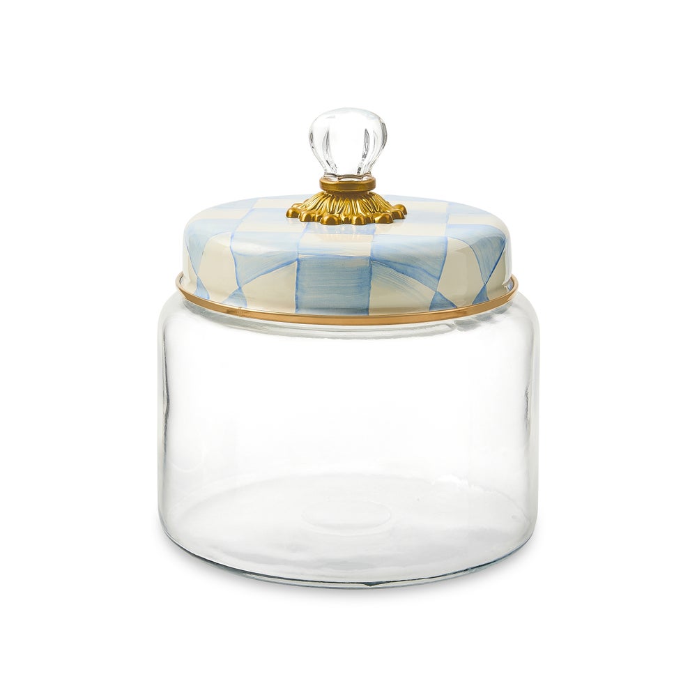 Sky Check Kitchen Canisters