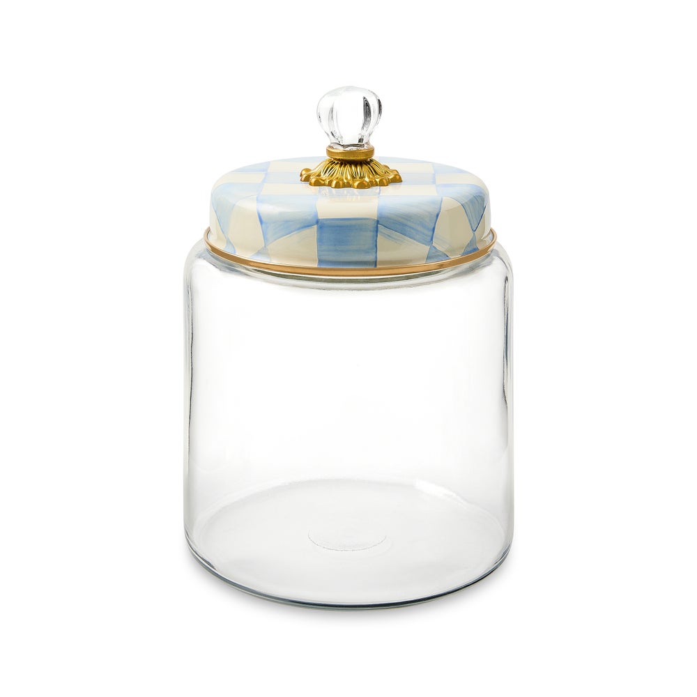 Sky Check Kitchen Canisters