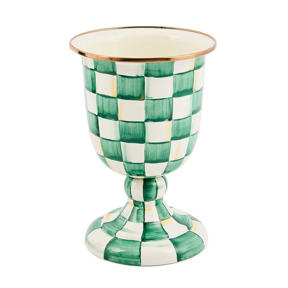 Enamel Pedestal Vase