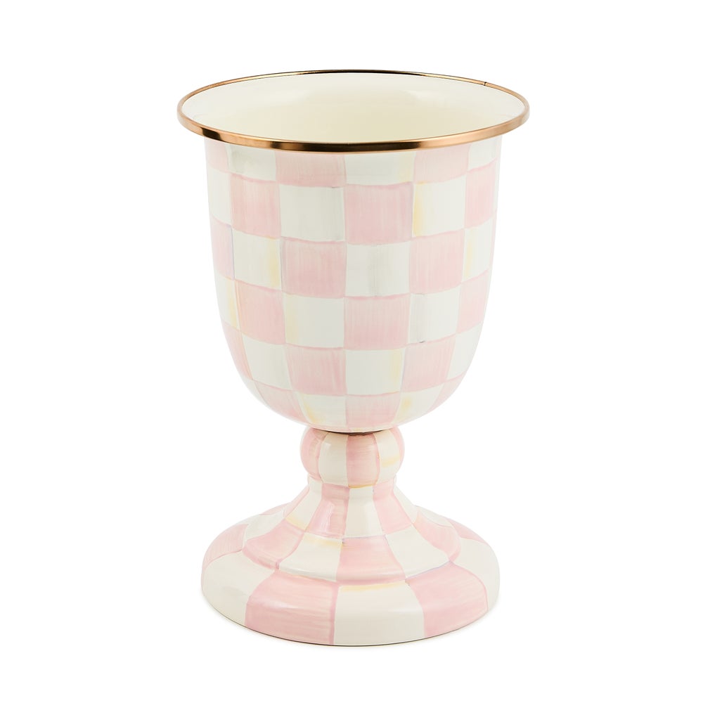 Enamel Pedestal Vase