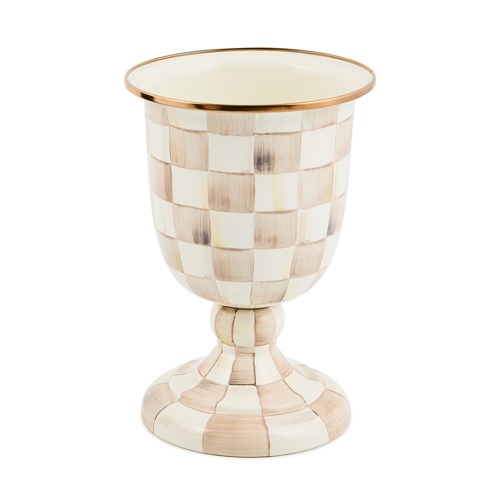 Enamel Pedestal Vase