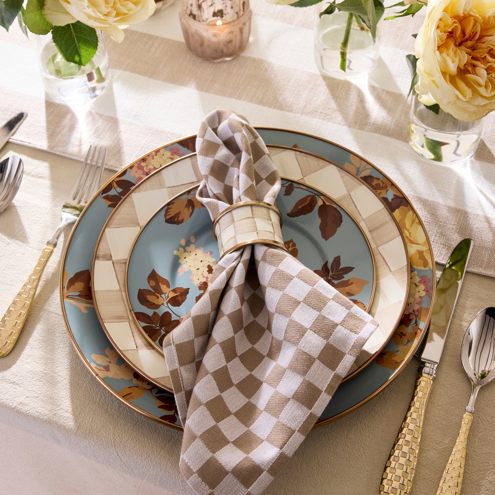 Enamel Napkin Rings, Set of 4