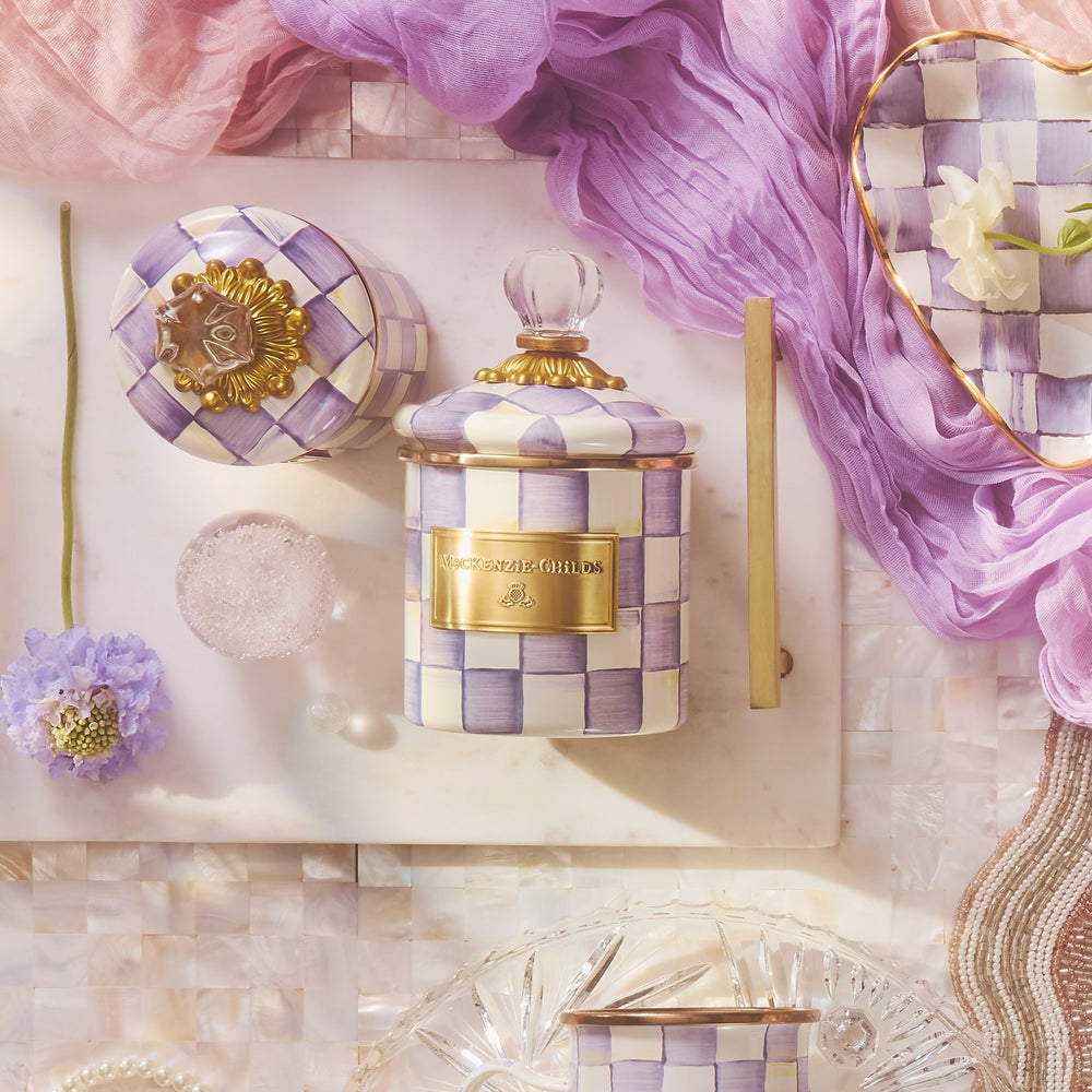 Violet Check Canisters